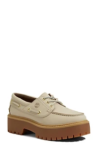 Timberland Women's Taupe Stone Street Boat Shoes