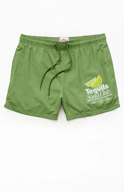 Los Sundays Tequila and Soda 5" Swim Trunks
