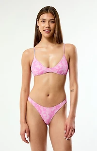 Pacsun Pink Camo Jessie Bralette Bikini Top