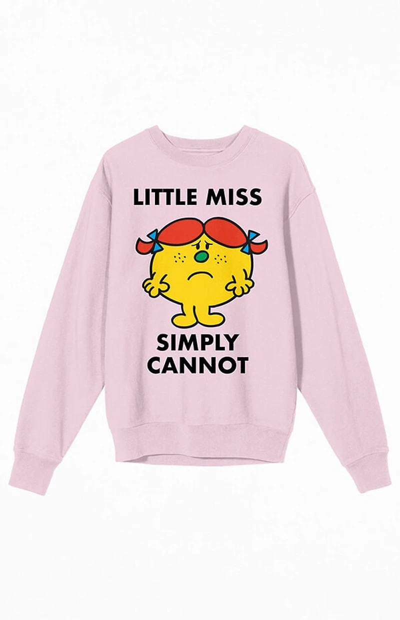 Little Miss Simply Cannot Crew Neck Sweatshirt
