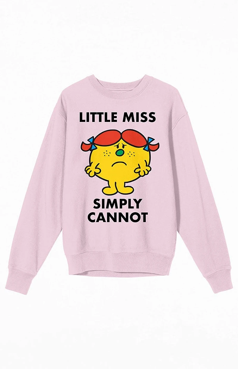 Little Miss Simply Cannot Crew Neck Sweatshirt