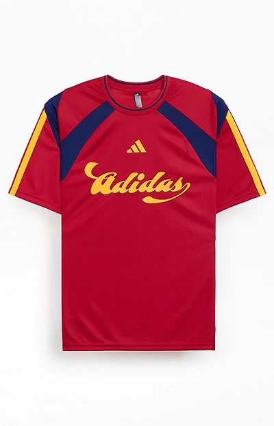 adidas Red Tiro Short Sleeve Jersey