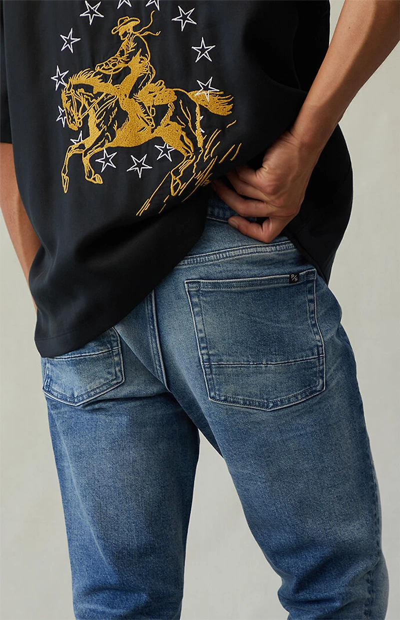 Pacsun Bryce Stacked Skinny Jeans Stretch Medium Indigo