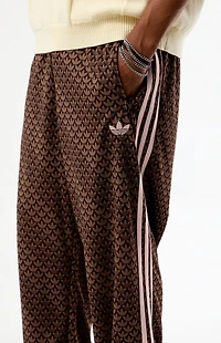 adidas Brown Firebird Monogram Loose Track Pants