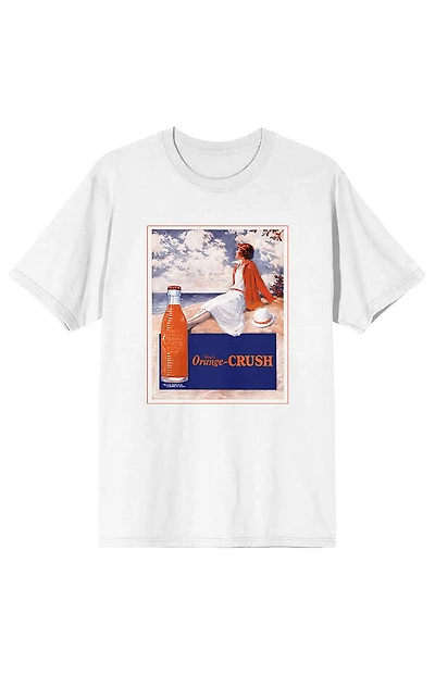 Orange Crush Women On Sea T-Shirt