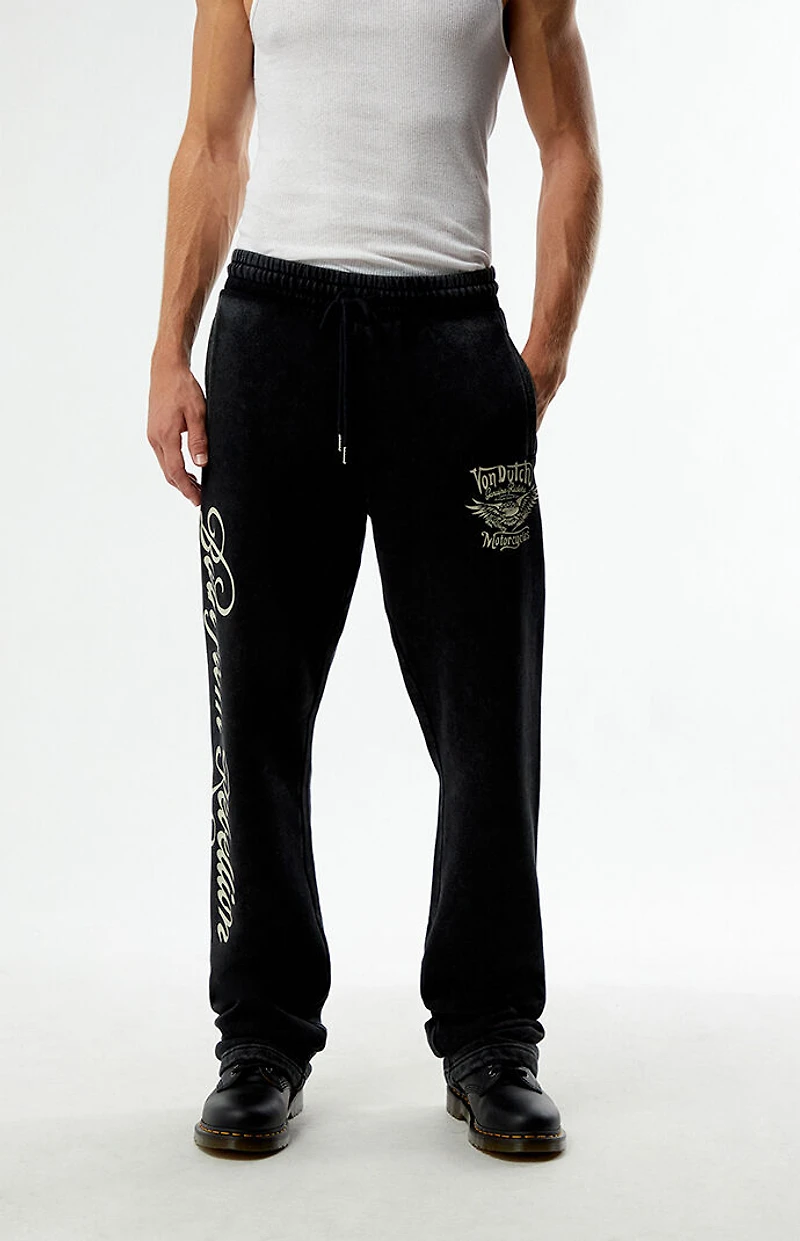 Von Dutch Moto Straight Leg Sweatpants