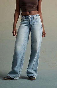 RARE DNM EDIT Light Indigo Low Rise Baggy Jeans