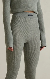 Fear of God ESSENTIALS Women's Concrete Heather Waffle Knit Leggings