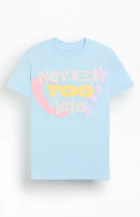 Pacsun Never Too Late Puff Graphic T-Shirt