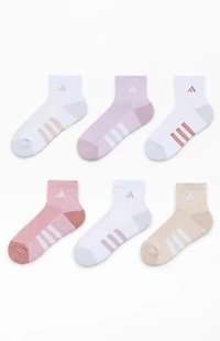 adidas Kids 6 Pack Multicolor Cushioned Crew Socks