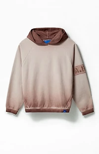 A.R.C. Taupe Rose Vintage Wash Heavyweight Oversized Fleece Hoodie