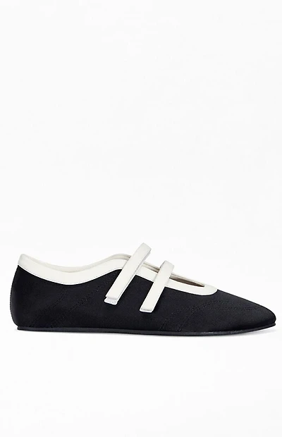 AZALEA WANG Women's Randilyn Black Ballet Sneakers