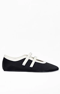 AZALEA WANG Women's Randilyn Black Ballet Sneakers