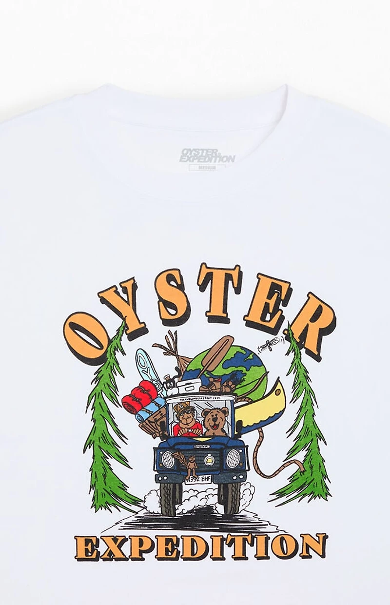 OYSTER EXPEDITION Roadtrip Raw Edge T-Shirt