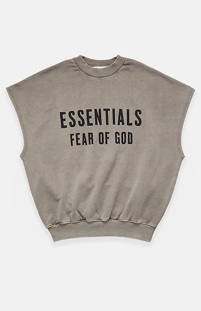 Fear of God ESSENTIALS Seal Relaxed Fleece Cutoff Sweatshirt