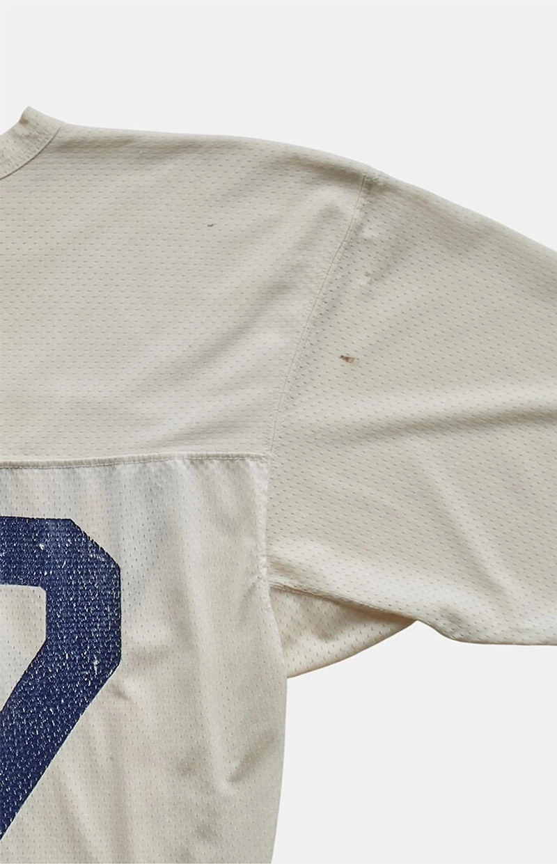 PS VINTAGE '90s Vikings Jersey V-neck Cropped Graphic Top