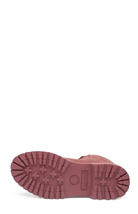 Timberland Women's Red Premium 6inch Waterproof Lace-Up Boots