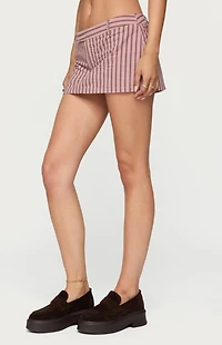 Edikted Marlow Striped Mini Skort