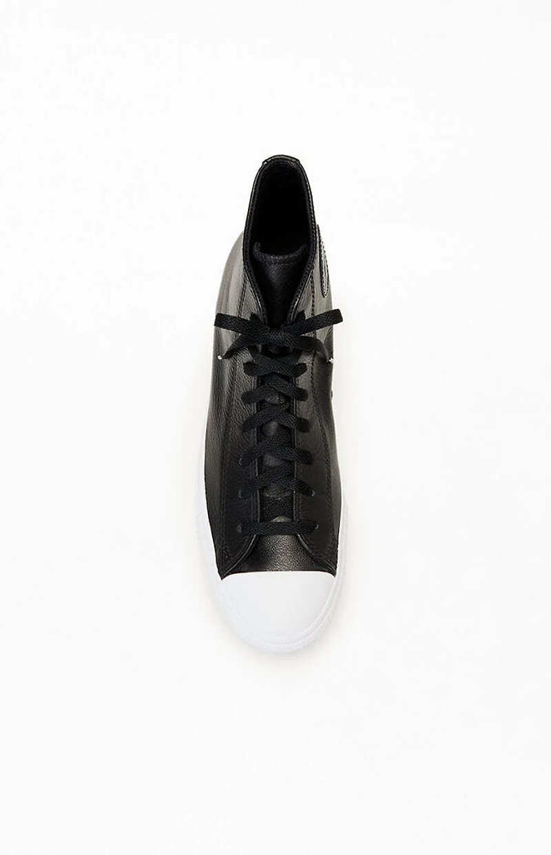 Converse Chuck Taylor Black All Star Leather High Top Shoes