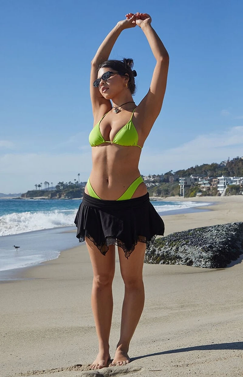Blue Hour Green Janeiro Triangle Bikini Top