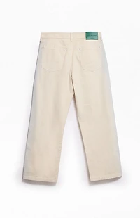 FIELD OF STUDY by Pacsun Harlan Cream Tint Baggy Jeans