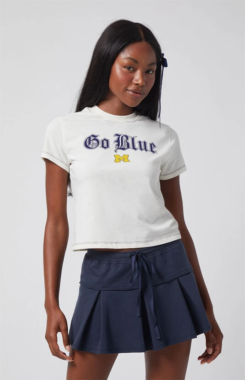 WILD COLLECTIVE x Pacsun University of Michigan Go Blue Mini T-Shirt
