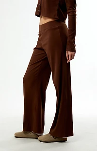 Rhythm Jessie Ribbed Wide Leg Sweatpants