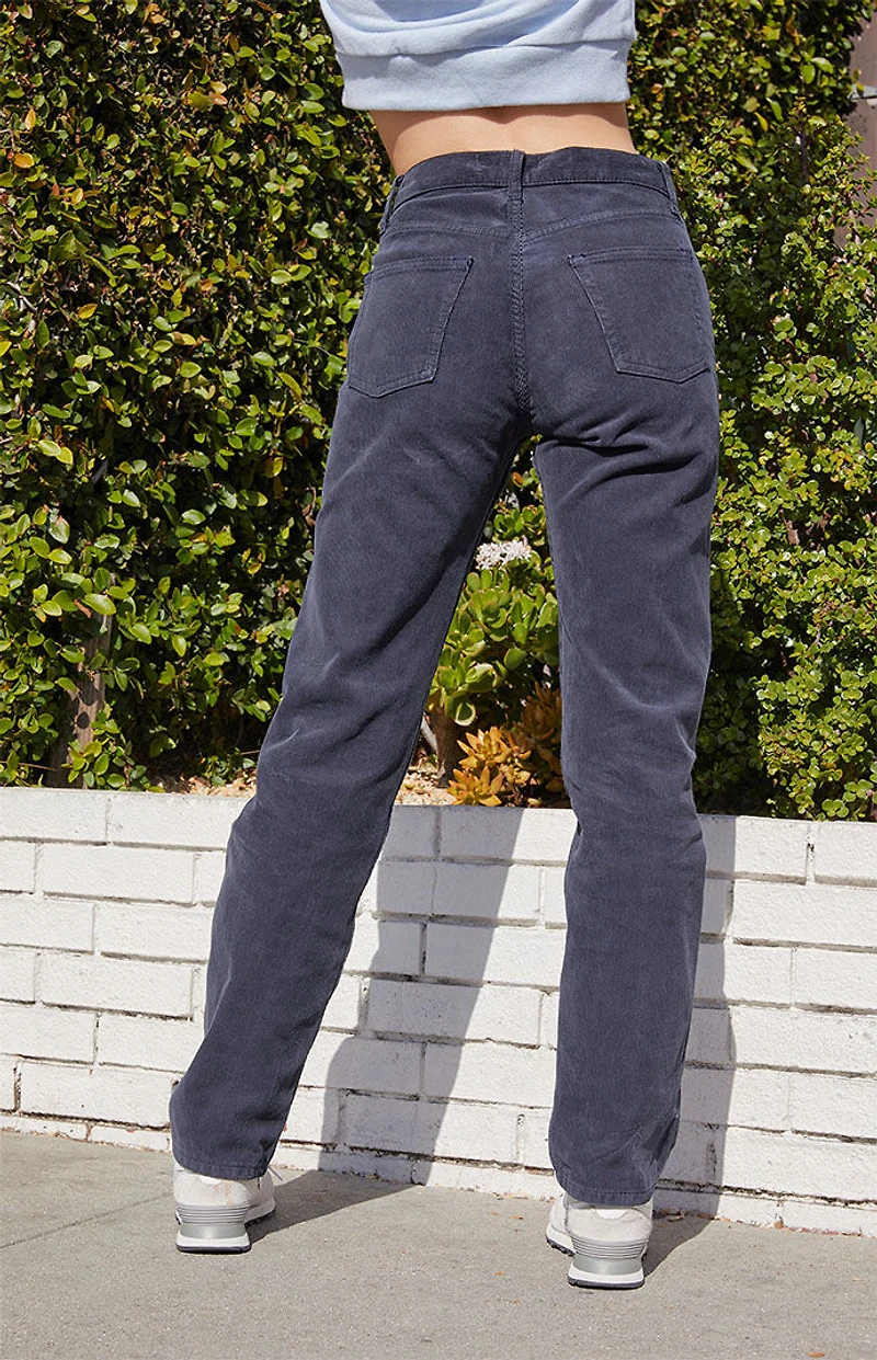 John Galt Navy Corduroy Straight Leg Pants