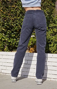 John Galt Navy Corduroy Straight Leg Pants