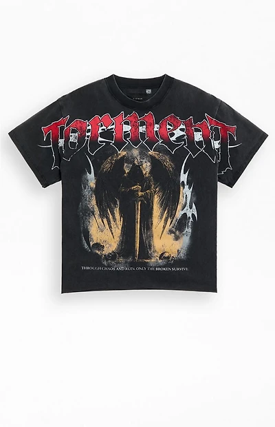 Pacsun Torment Chaos Cropped Boxy T-Shirt
