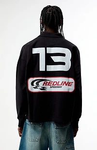 Pacsun Elusive Pit Crew Long Sleeve Rugby Shirt