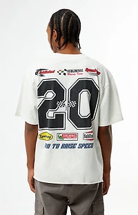 Pacsun Subliminal Racing Cropped T-Shirt
