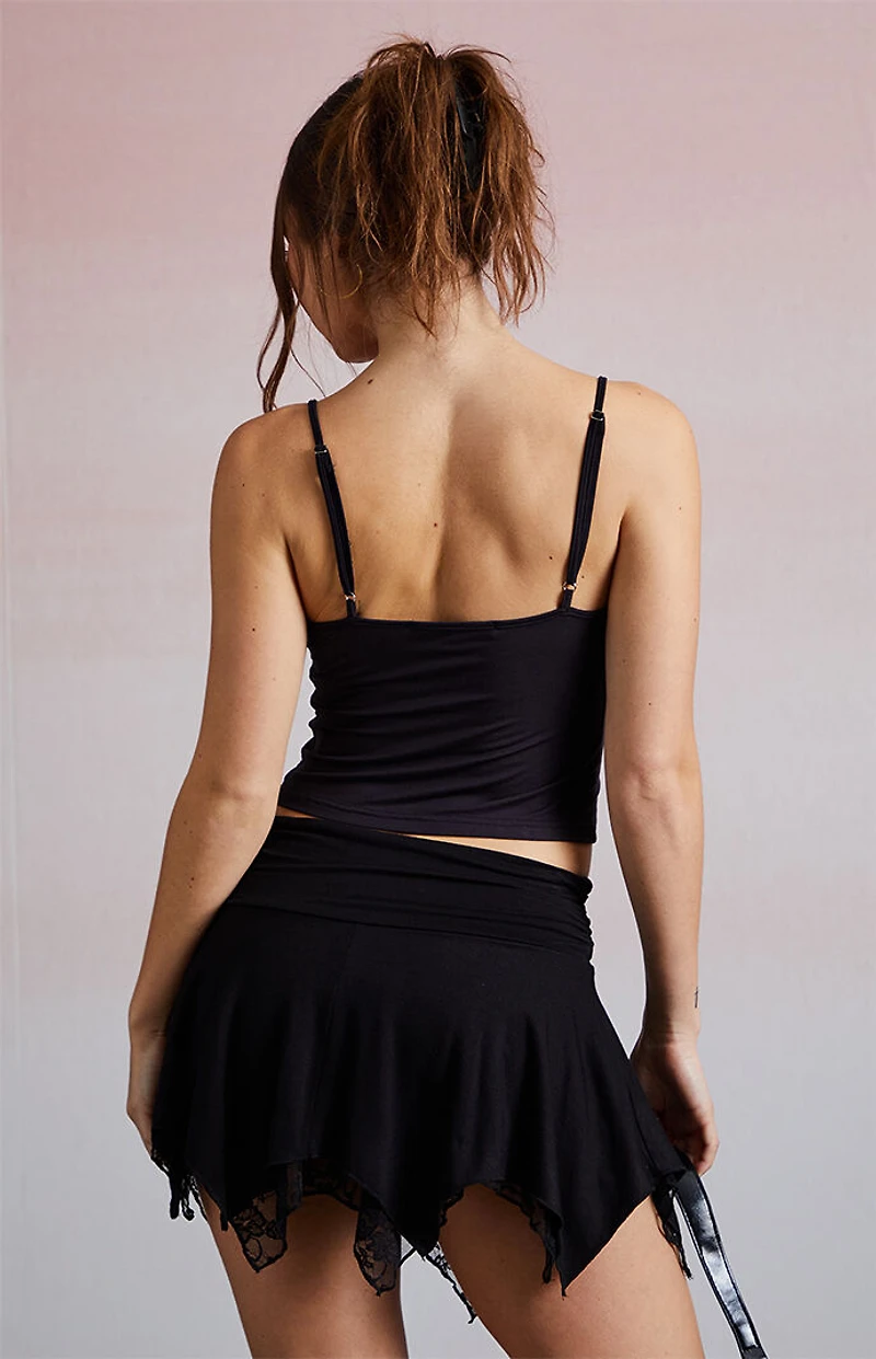 Third Charm Jordan Ribbon V-Neck Tank Top