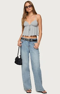 Edikted Sunrise Babydoll Tank Top