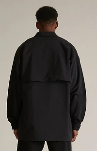 Fear of God ESSENTIALS Black Military Nylon Overshirt Jacket