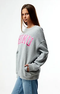 HYPE & VICE Phi Mu Offside Crew Neck Oversized Sweatshirt