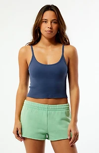 Pacsun Ultra Soft Fleece Core Hibiscus Mini Sweat Shorts