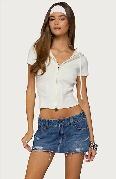 Edikted Noelani Hooded Knit Top