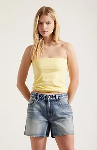 Pacsun Sophie Denim Mom Shorts Medium Blue