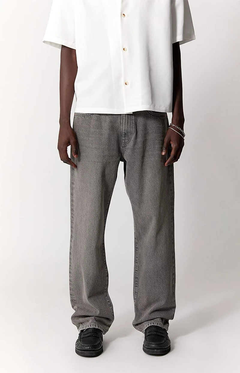 Pacsun Logan Relaxed Straight Jeans Gray