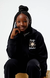 Pacsun Kids Black Zip Up Hoodie