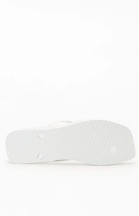 Havaianas Women's White Slim Square Flip Flop Sandals