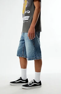 True Religion Vinny SN Flap Ultra Baggy Denim Shorts
