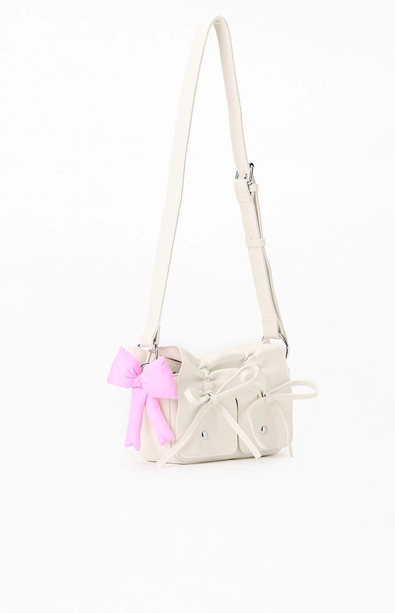 Pacsun Pink Bow Knotted Crossbody Bag