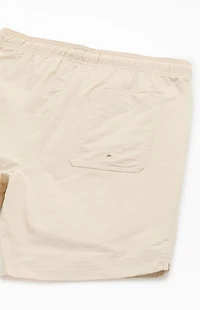 Pacsun Oatmeal Solid Collegiate 6.5" Swim Trunks