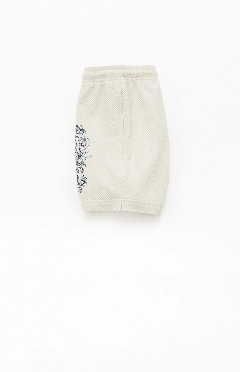 Pacsun Floral Seersucker 4.5" Swim Trunks