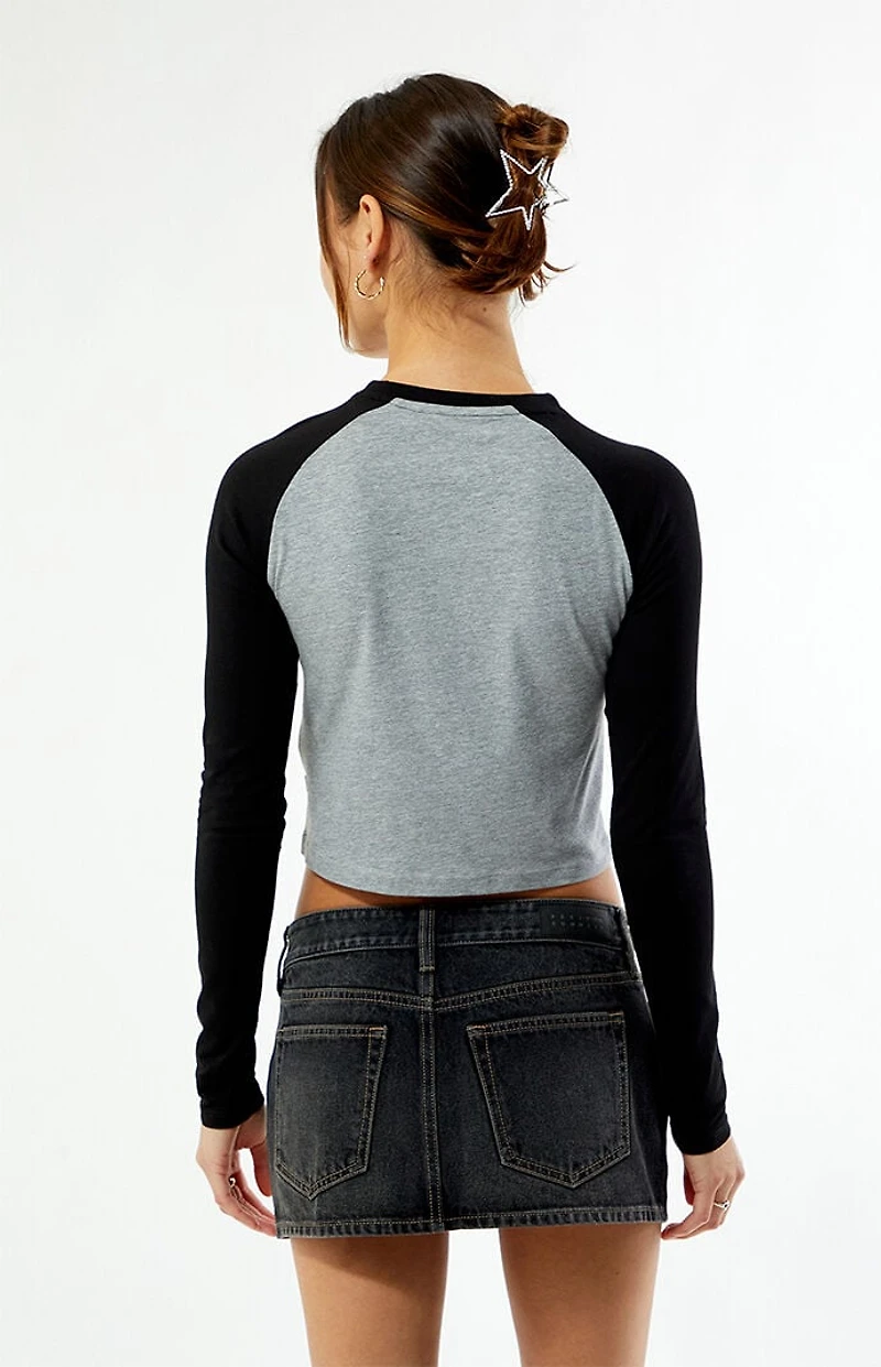 Guess Jeans Long Sleeve Baby Raglan T-Shirt