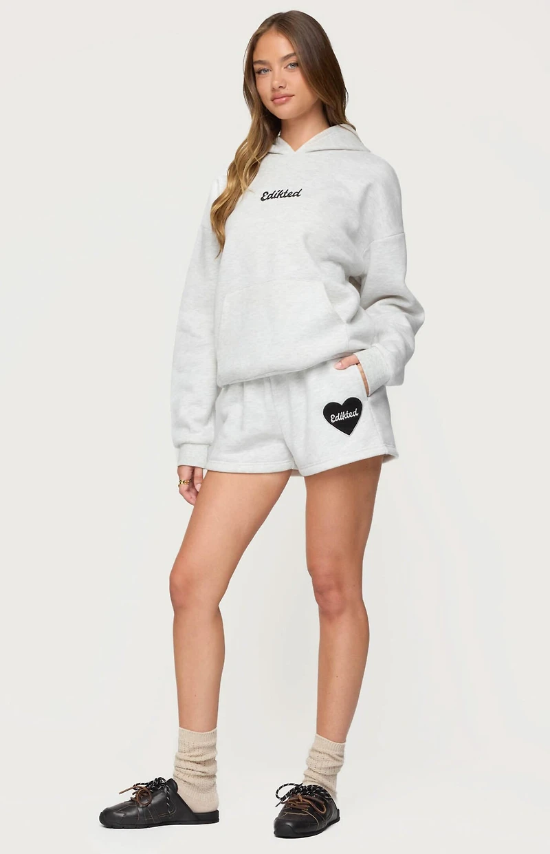 Edikted Big Love Sweat Shorts