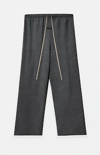 Fear of God ESSENTIALS Women's Charcoal Heather Lounge Fleece Baggy Sweatpants