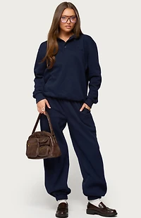 Edikted Jayce Oversized Polo Sweatshirt